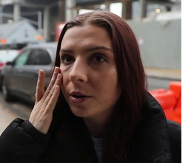 woman punched in the face